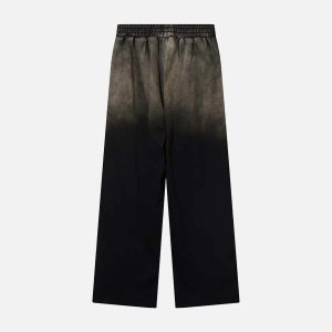 Concert Outfit Washed Gradient Drawstring Sweatpants