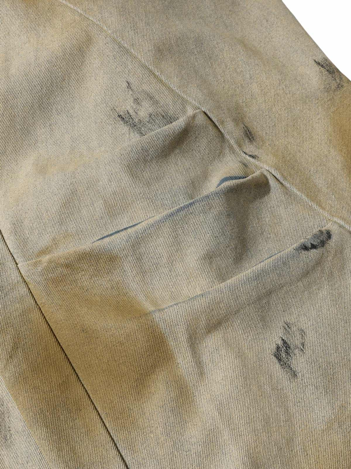 Concert Outfit Washed Graffiti Spray Paint Barrel Jeans Concert Outfit Washed Graffiti Spray Paint Barrel Jeans