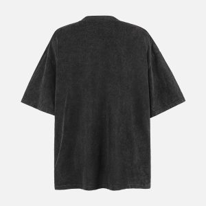 Concert Outfit Washed Graphic Crew Neck T-Shirt