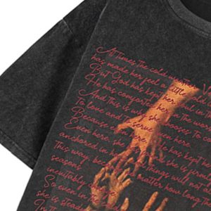 Concert Outfit Washed Graphic Crew Neck T-Shirt
