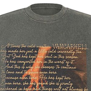 Concert Outfit Washed Graphic Crew Neck T-Shirt