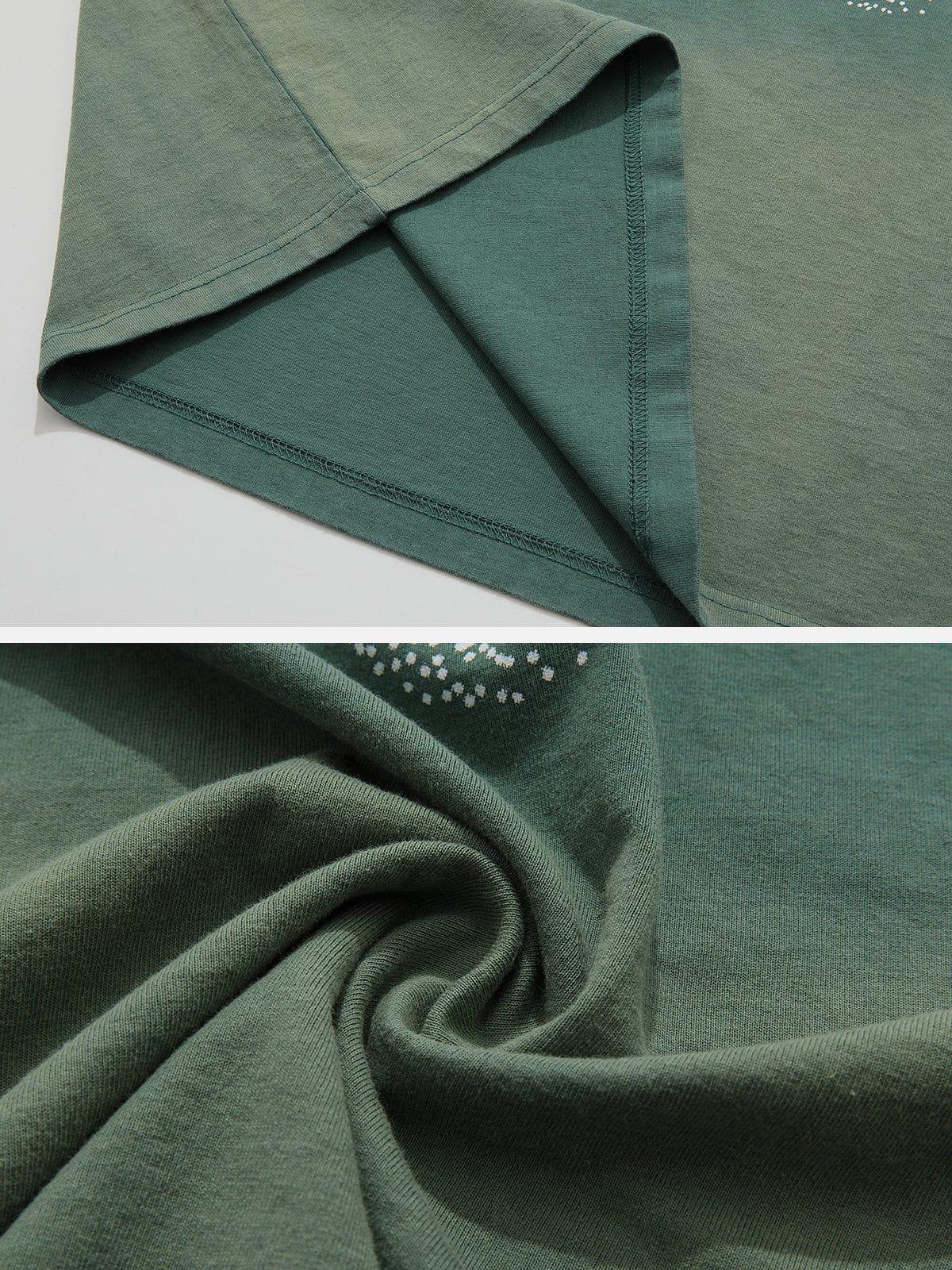 Concert Outfit Washed Graphic Gradient Tee Concert Outfit Washed Graphic Gradient Tee