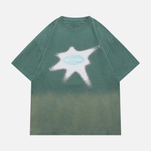 Concert Outfit Washed Graphic Gradient Tee