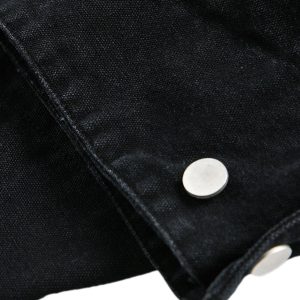 Concert Outfit Washed Ink Gradient Ripped Denim Jacket