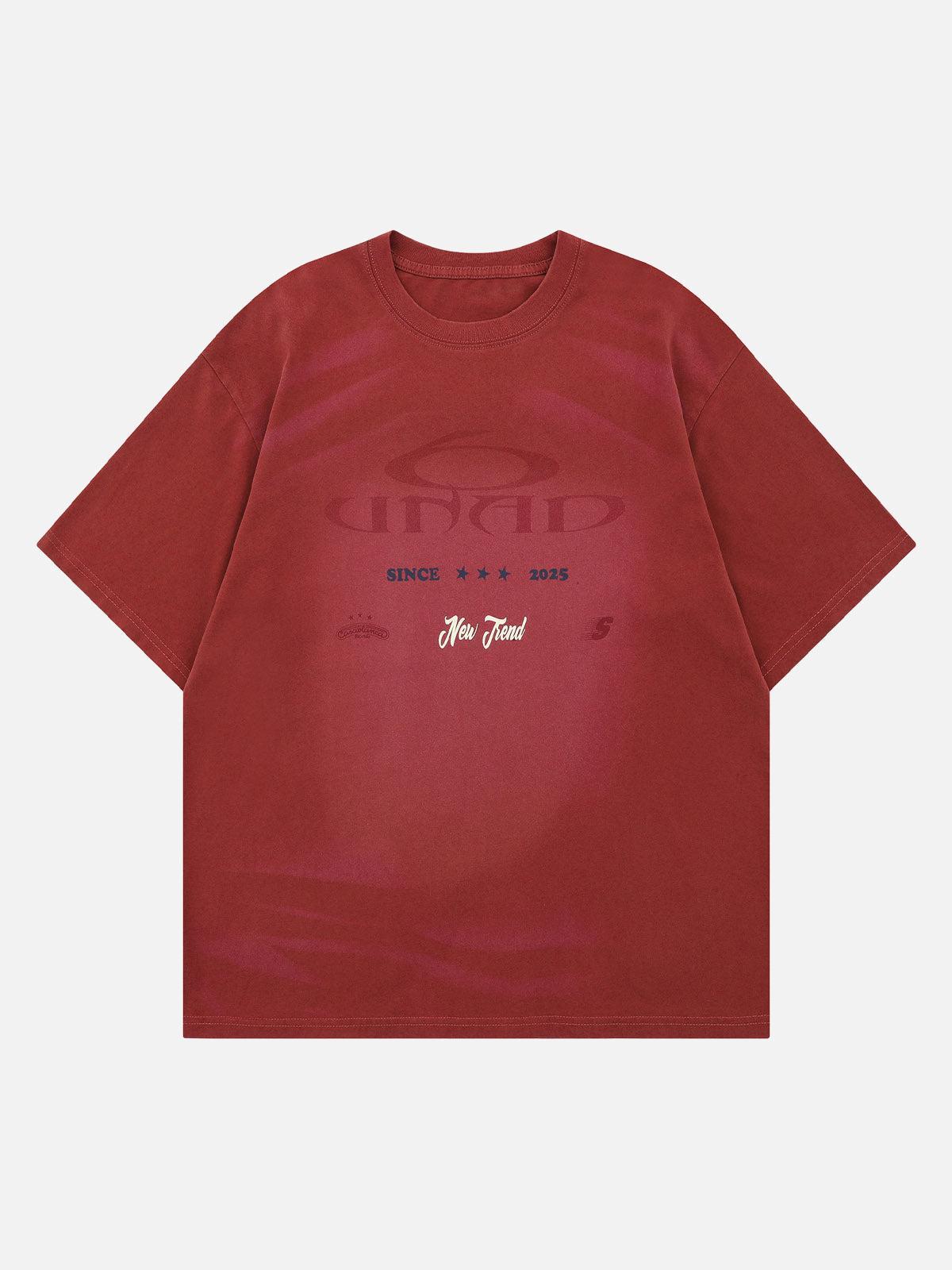 Concert Outfit Washed Letters Graphic T-Shirt Concert Outfit Washed Letters Graphic T-Shirt