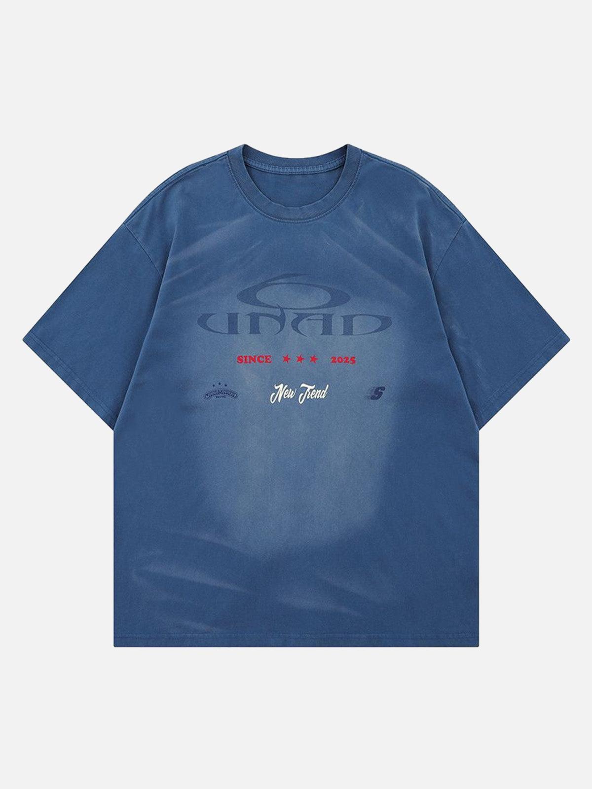 Concert Outfit Washed Letters Graphic T-Shirt Concert Outfit Washed Letters Graphic T-Shirt