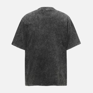 Concert Outfit Washed Lightning Oversized T-Shirt