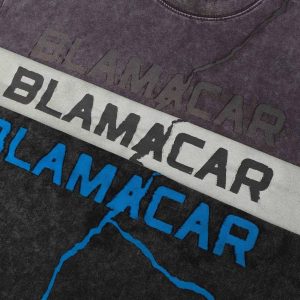 Concert Outfit Washed Lightning Oversized T-Shirt