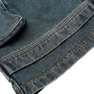 Concert Outfit Washed Multi-Pocket Denim Cargo Jorts