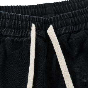 Concert Outfit Washed Multi Pocket Drawstring Cargo Jeans