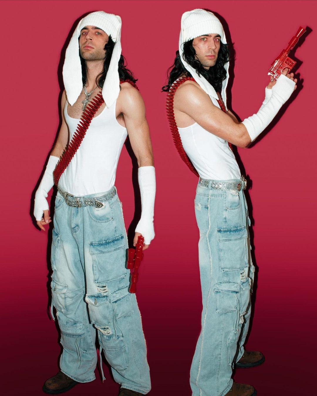 Concert Outfit Washed Multi-Pocket Work Jeans Concert Outfit Washed Multi-Pocket Work Jeans