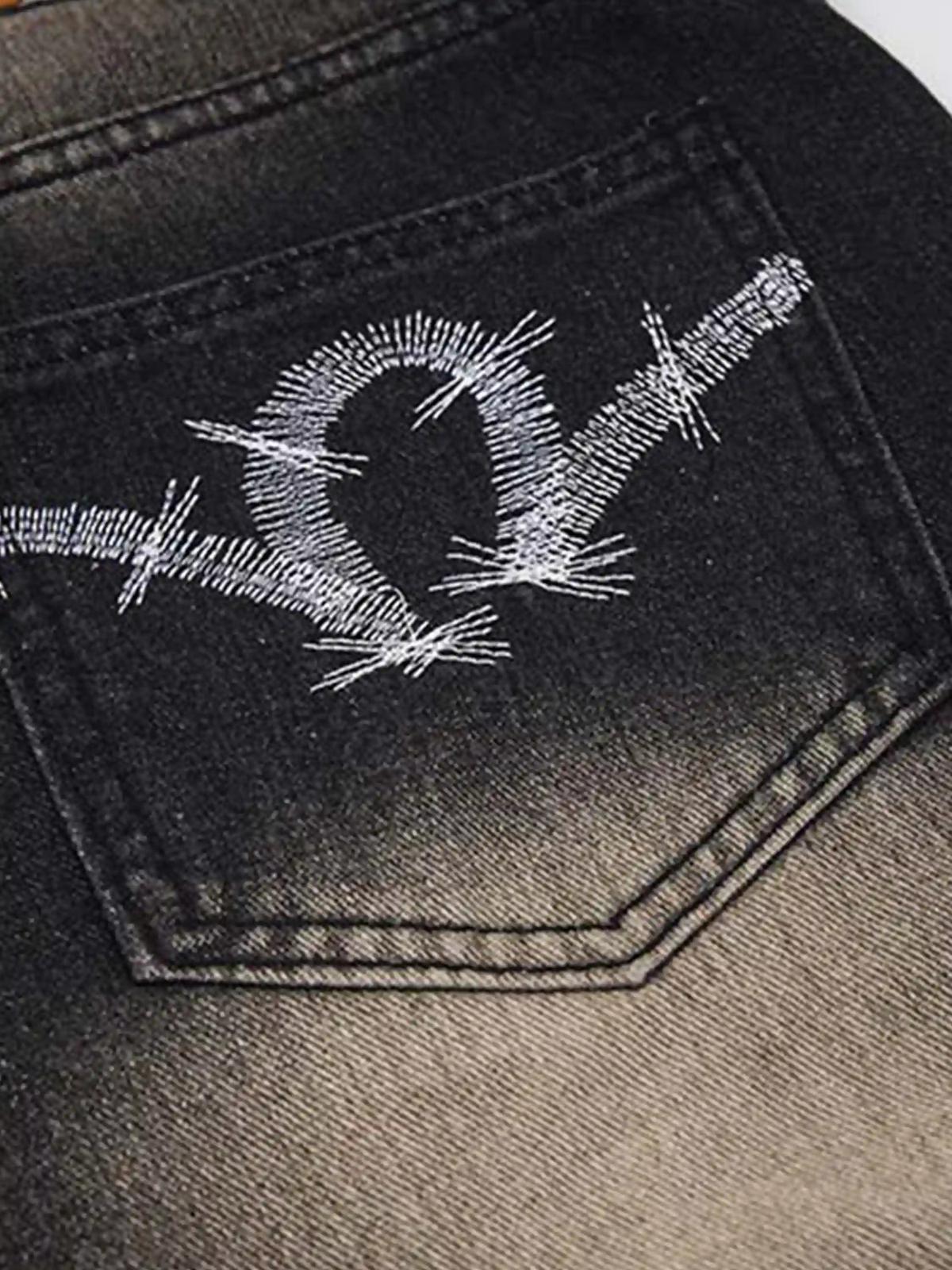 Concert Outfit Washed Panel Camouflage Jeans Concert Outfit Washed Panel Camouflage Jeans