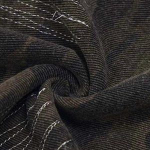 Concert Outfit Washed Panel Camouflage Jeans