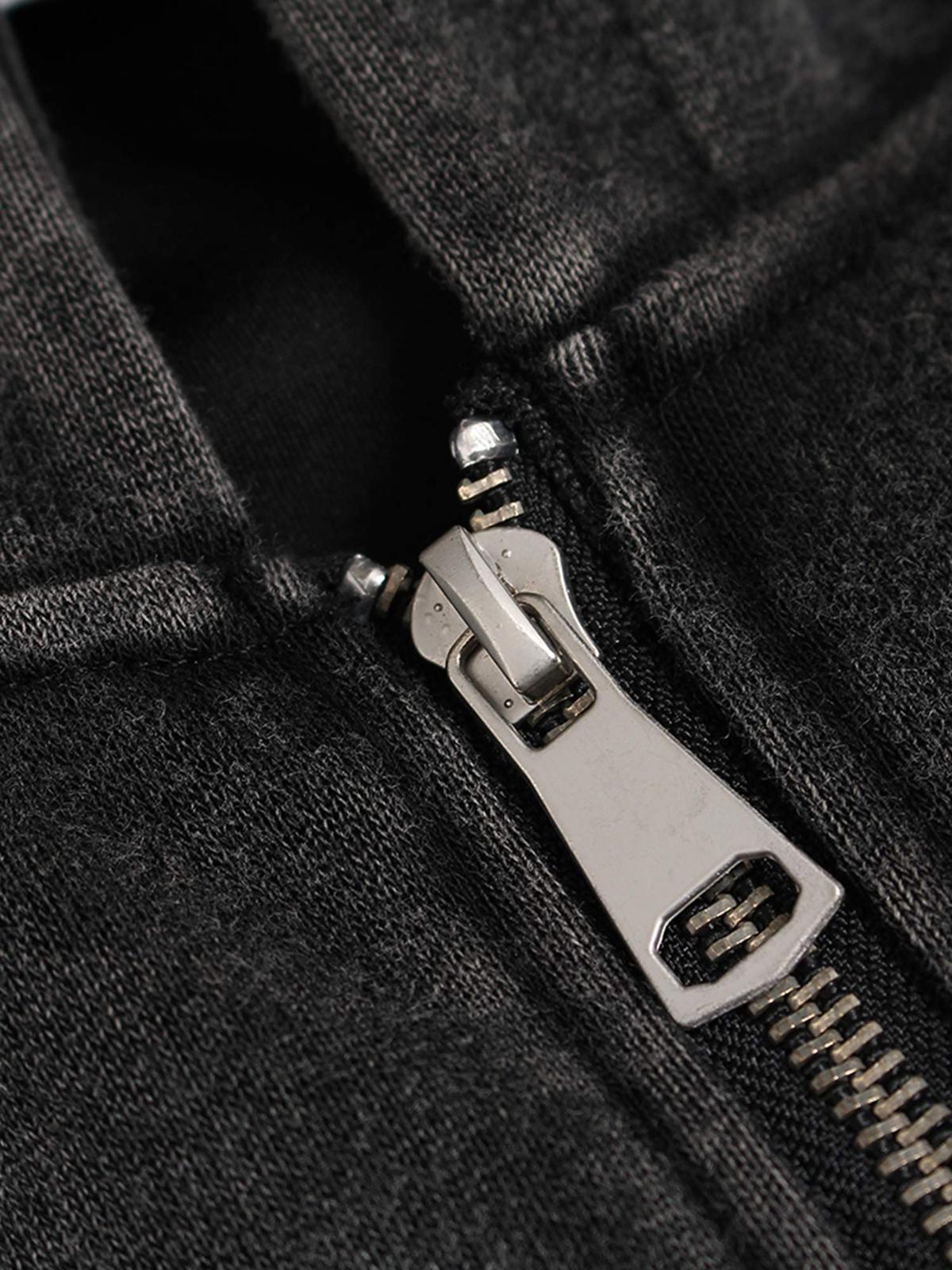 Concert Outfit Washed Racing Zip Up Hoodie Concert Outfit Washed Racing Zip Up Hoodie