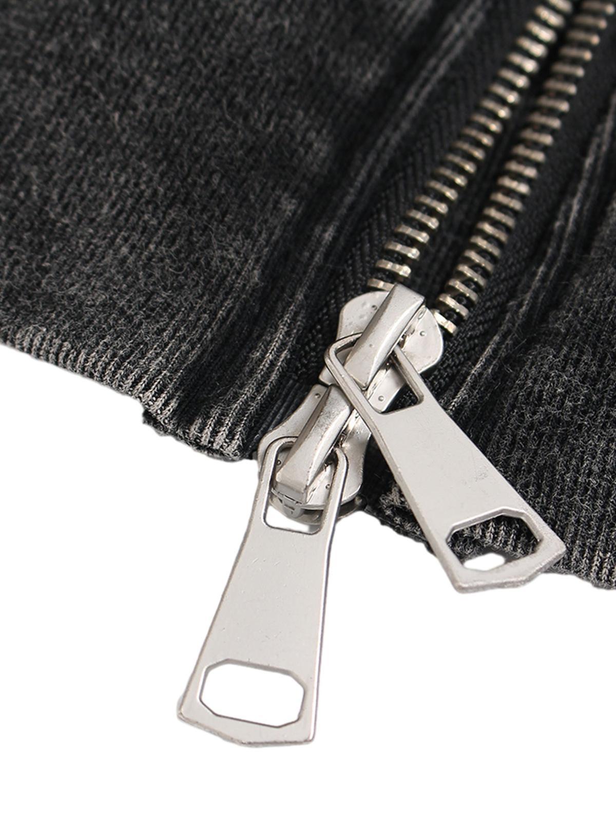 Concert Outfit Washed Racing Zip Up Hoodie Concert Outfit Washed Racing Zip Up Hoodie