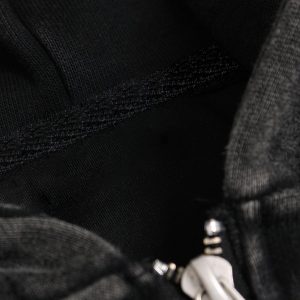 Concert Outfit Washed Racing Zip Up Hoodie