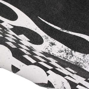 Concert Outfit Washed Racing Zip Up Hoodie