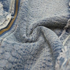 Concert Outfit Washed Raw Edge Denim Shirt