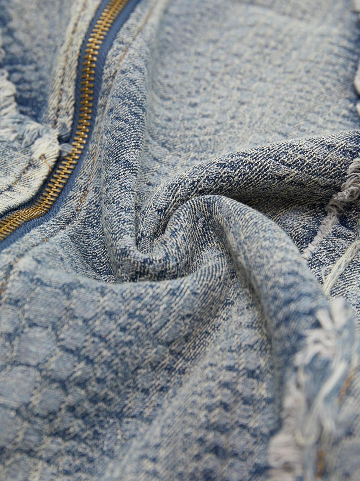 Concert Outfit Washed Raw Edge Denim Shirt Concert Outfit Washed Raw Edge Denim Shirt