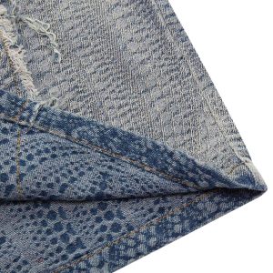 Concert Outfit Washed Raw Edge Denim Shirt