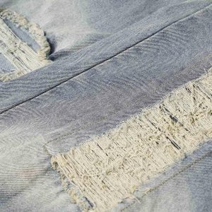 Concert Outfit Washed Ripped Baggy Jeans