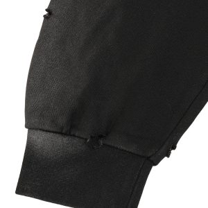 Concert Outfit Washed Ripped Zip Up Hoodie