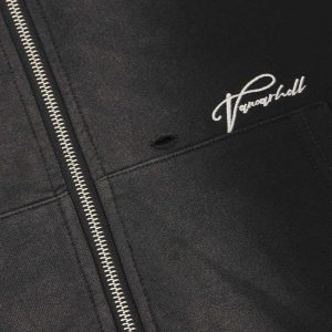 Concert Outfit Washed Ripped Zip Up Hoodie