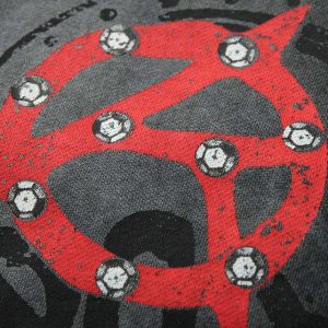 Concert Outfit Washed Star Print Full Zipper Hoodie