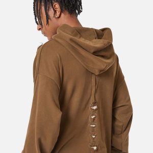 Concert Outfit Washed Streetwear Aged Look Hoodie