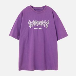 Concert Outfit Washed Wings Print Tee