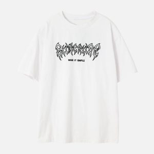 Concert Outfit Washed Wings Print Tee