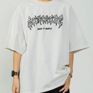 Concert Outfit Washed Wings Print Tee