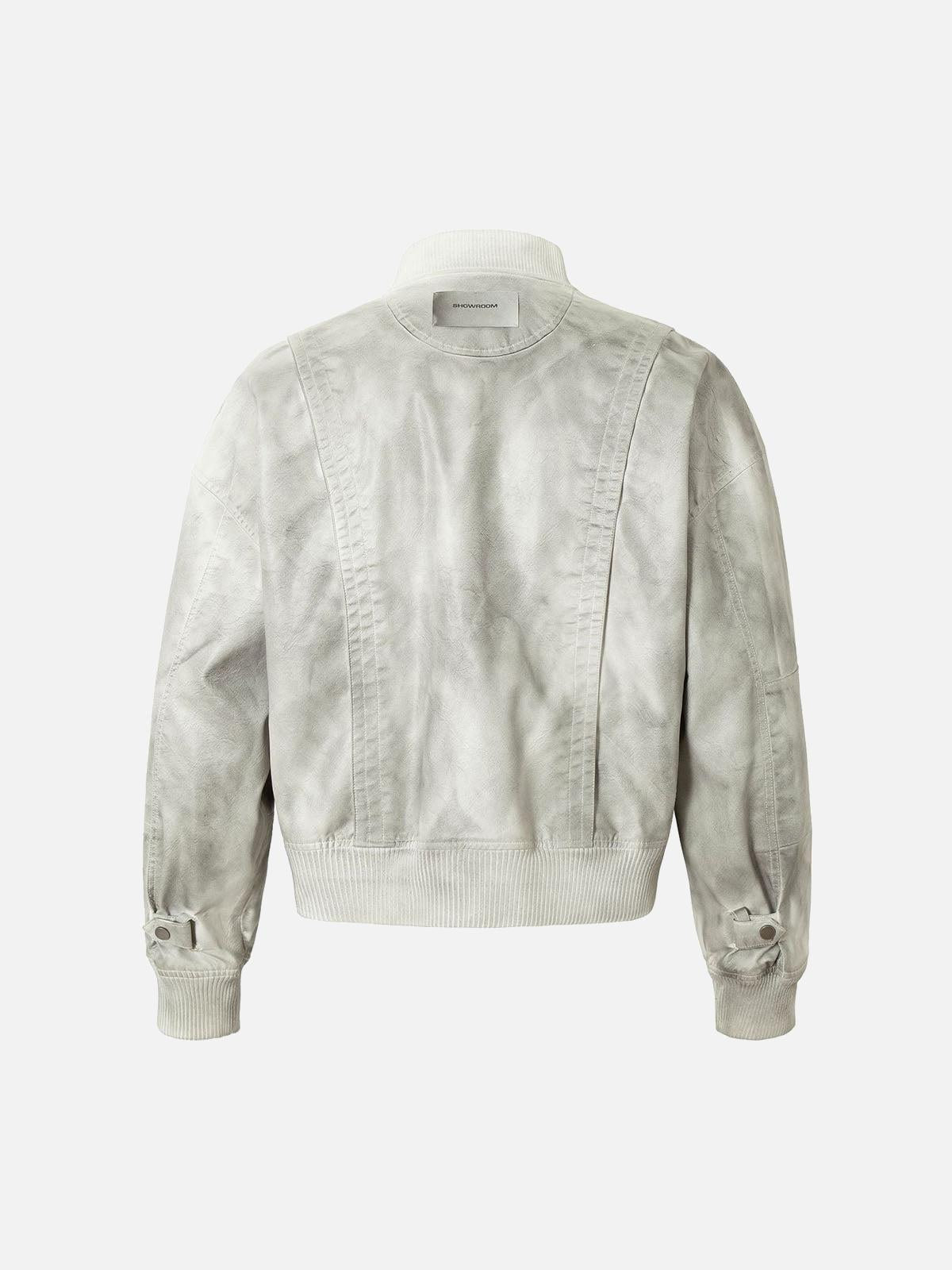 Concert Outfit Wasteland Dirty Dyed Leather Bomber Jacket Concert Outfit Wasteland Dirty Dyed Leather Bomber Jacket