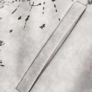 Concert Outfit Wasteland Patchwork Graffiti Zip Up Jacket