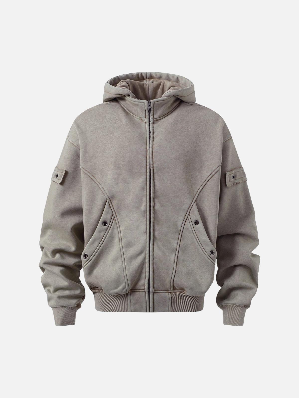 Concert Outfit Wasteland Style Washed Zipper Up Sweatshirt Concert Outfit Wasteland Style Washed Zipper Up Sweatshirt