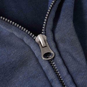 Concert Outfit Wasteland Style Washed Zipper Up Sweatshirt