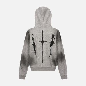 Concert Outfit Wasteland Zip-Up Cardigan