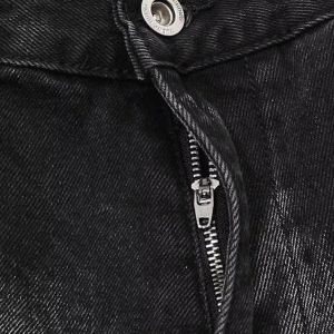 Concert Outfit Water Ripple Multi-Pocket Cargo Jeans