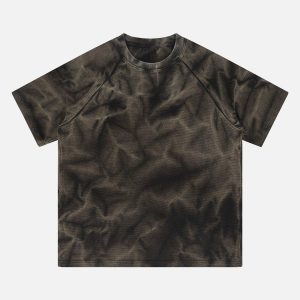 Concert Outfit Water Ripples Print Tee