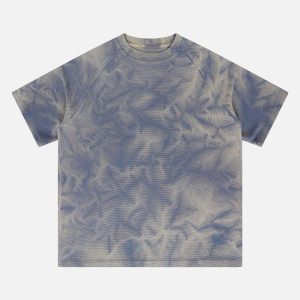Concert Outfit Water Ripples Print Tee