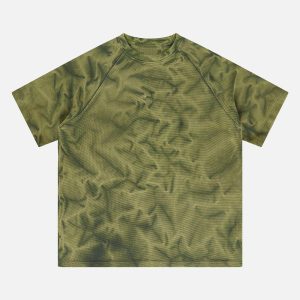 Concert Outfit Water Ripples Print Tee