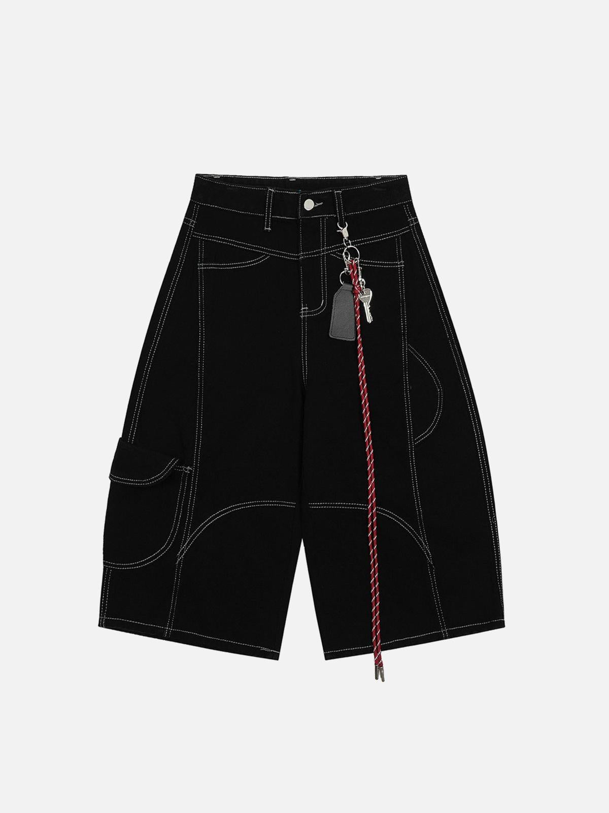 Concert Outfit Welt-Embellished Cargo Jorts Concert Outfit Welt-Embellished Cargo Jorts