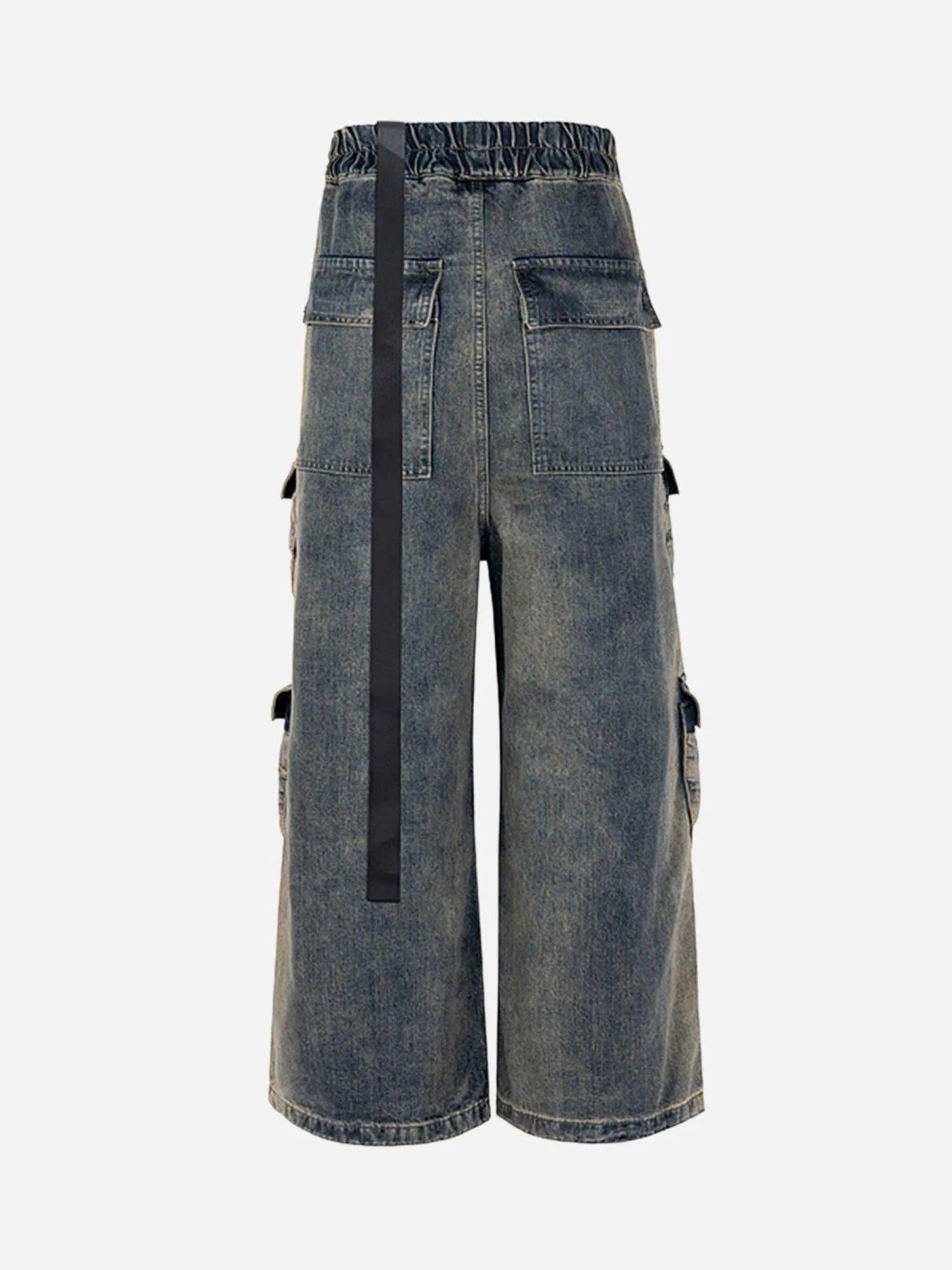 Concert Outfit Wide Leg Multi-Pocket Straight Leg Loose Jeans Concert Outfit Wide Leg Multi-Pocket Straight Leg Loose Jeans