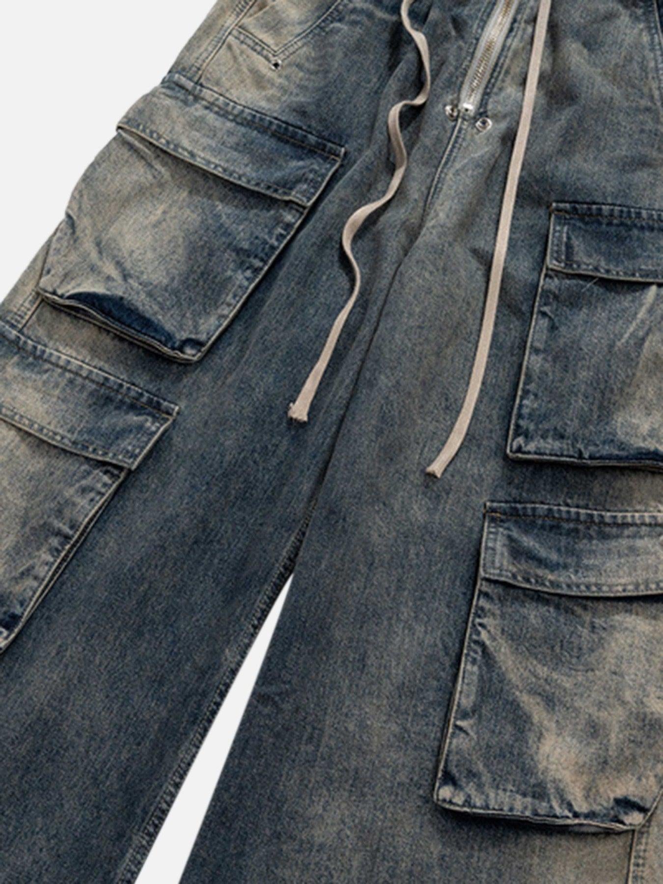 Concert Outfit Wide Leg Multi-Pocket Straight Leg Loose Jeans Concert Outfit Wide Leg Multi-Pocket Straight Leg Loose Jeans