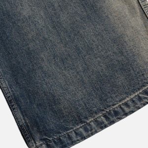 Concert Outfit Wide Leg Multi-Pocket Straight Leg Loose Jeans