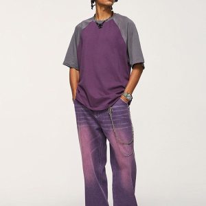 Concert Outfit Wide-Leg Washed Jeans