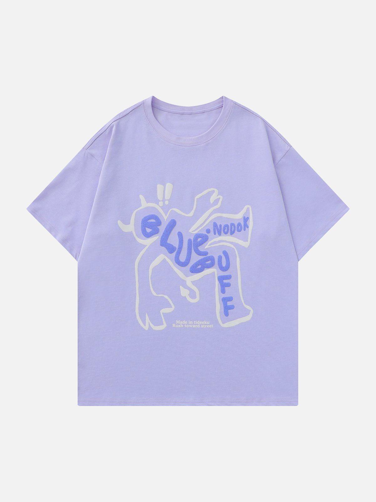 Concert Outfit Wrestling Demon Print Tee Concert Outfit Wrestling Demon Print Tee