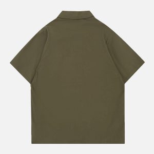 Concert Outfit Zip Patchwork Tee