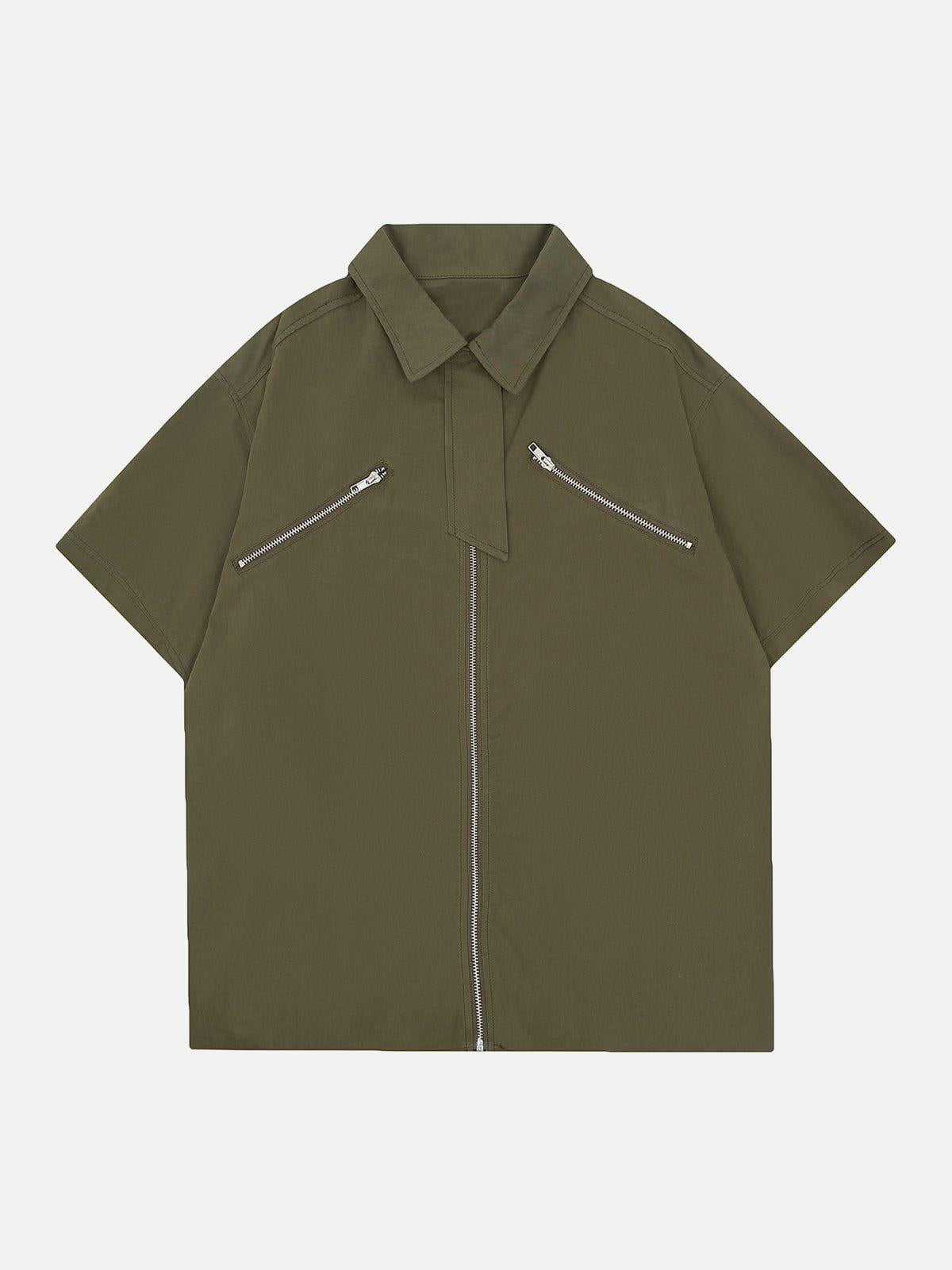 Concert Outfit Zip Patchwork Tee Concert Outfit Zip Patchwork Tee