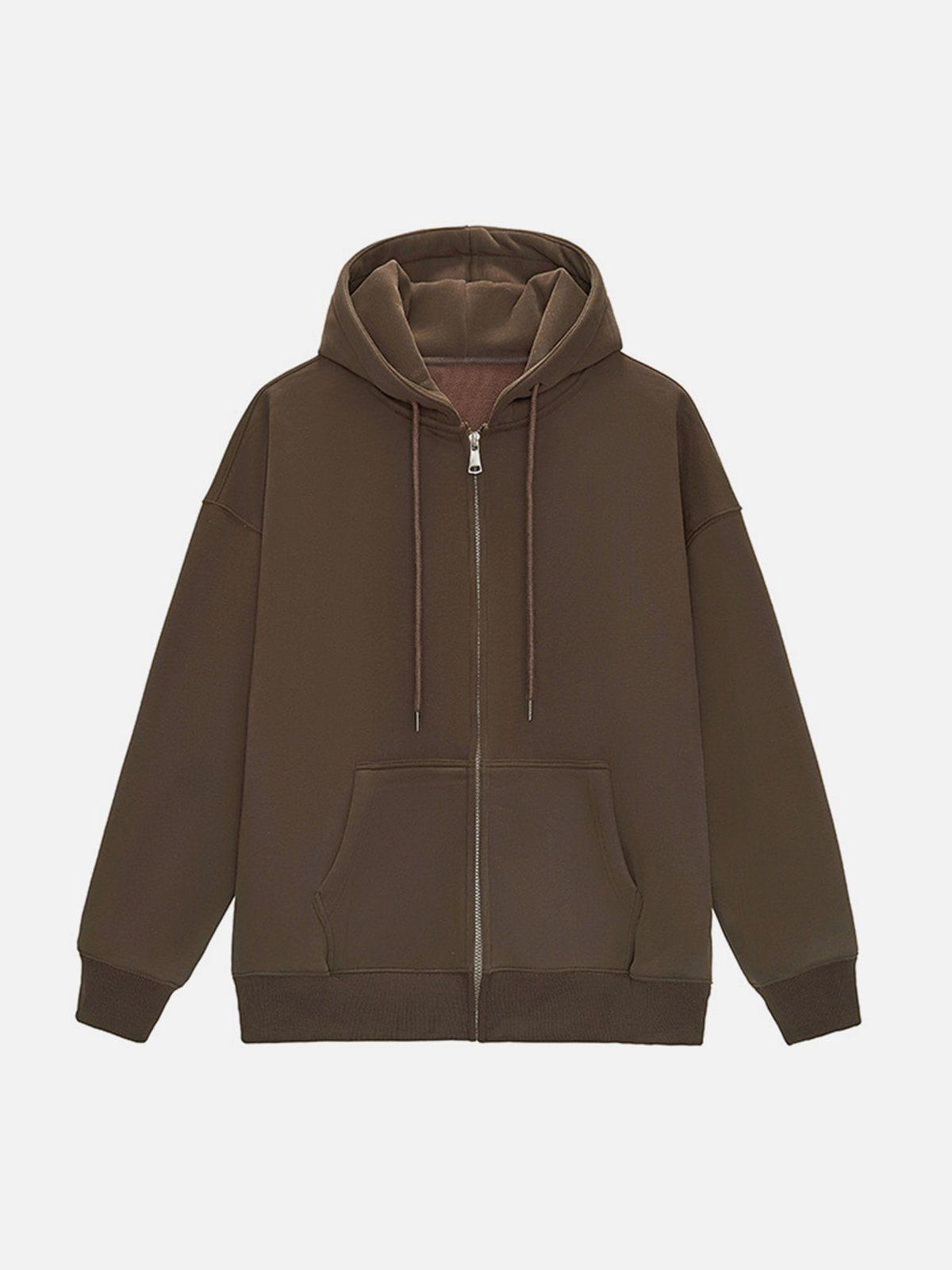 Concert Outfit ZIP UP Solid Color Hoodie Concert Outfit ZIP UP Solid Color Hoodie